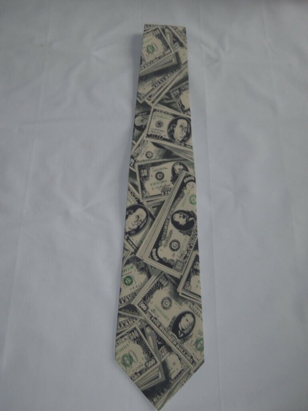 Parquet Money Bills Tie -0812T20